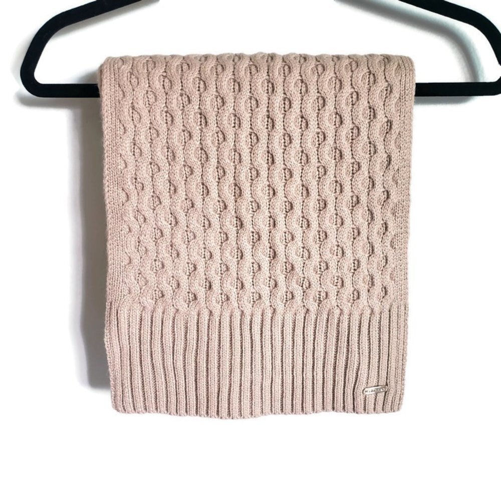 Calvin Klein Scarf Beige Chunky Knit